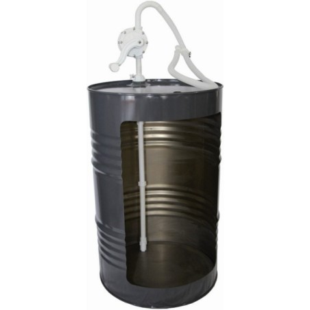 POMPE ROTATIVE HUILE/GASOIL corps PE/PP pour 60L/220L