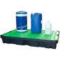 BAC DE RETENTION PEHD NOIR 100 L avec CAILLEBOTIS BAC DE RETENTION PEHD NOIR 100 L avec CAILLEBOTIS