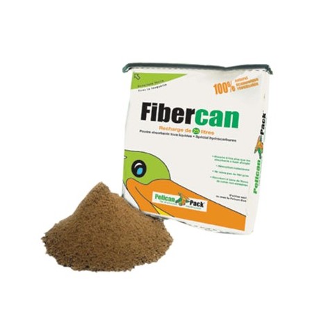 ABSORBANT HYDROPHOBE FIBERCAN