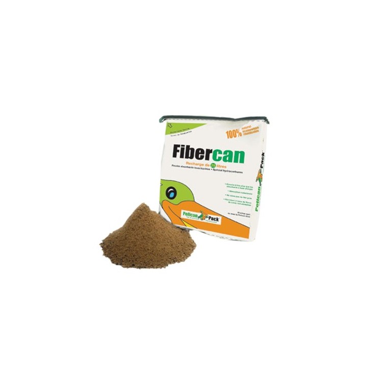 ABSORBANT HYDROPHOBE FIBERCAN