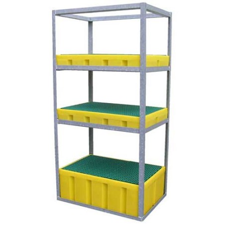 BAC/RETENTION 100L pour STRUCTURE/ARMOIRE METAL