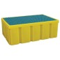 BAC/ RETENTION 200L + CAILLEBOTIS pour STRUCTURE /ARMOIRE METAL