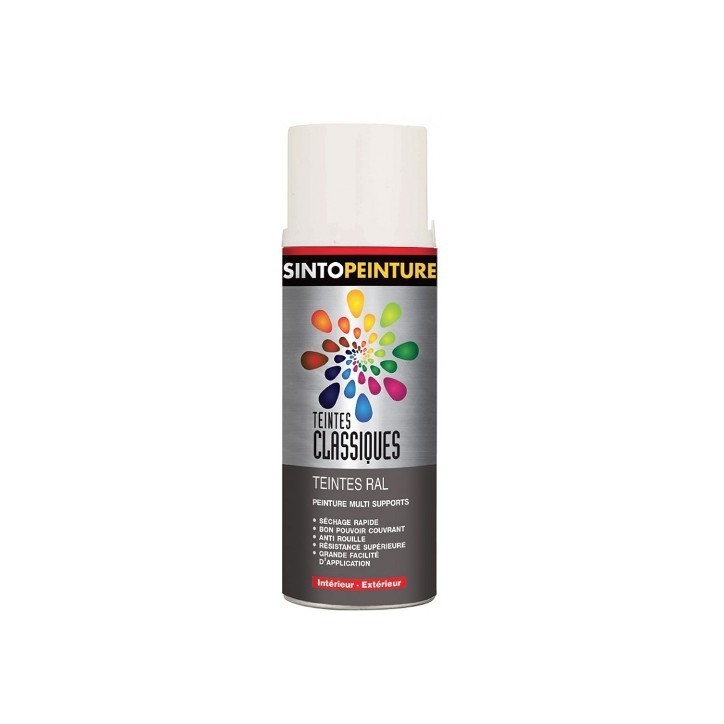 PEINTURE BLANCHE BRIL RAL 9010
