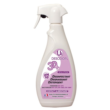 DÉGRAISSANT DÉTERGENT DÉSINFECTANT 3D+ 750CC