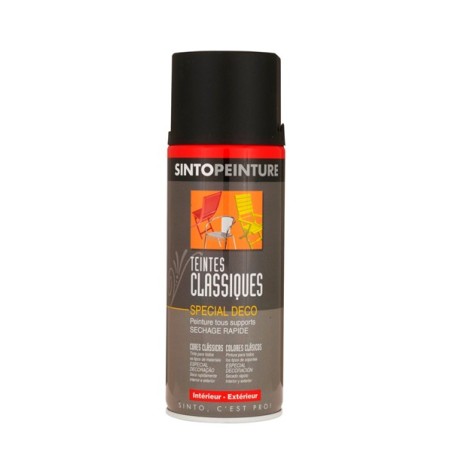 PEINTURE DECO NOIR SATINE 9005