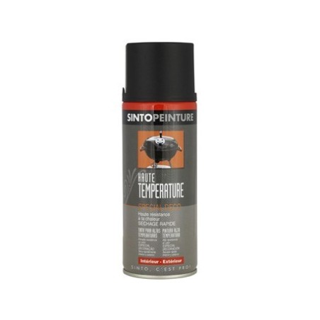 PEINTURE NOIR MAT HAUTE TEMPERATURE  DECO