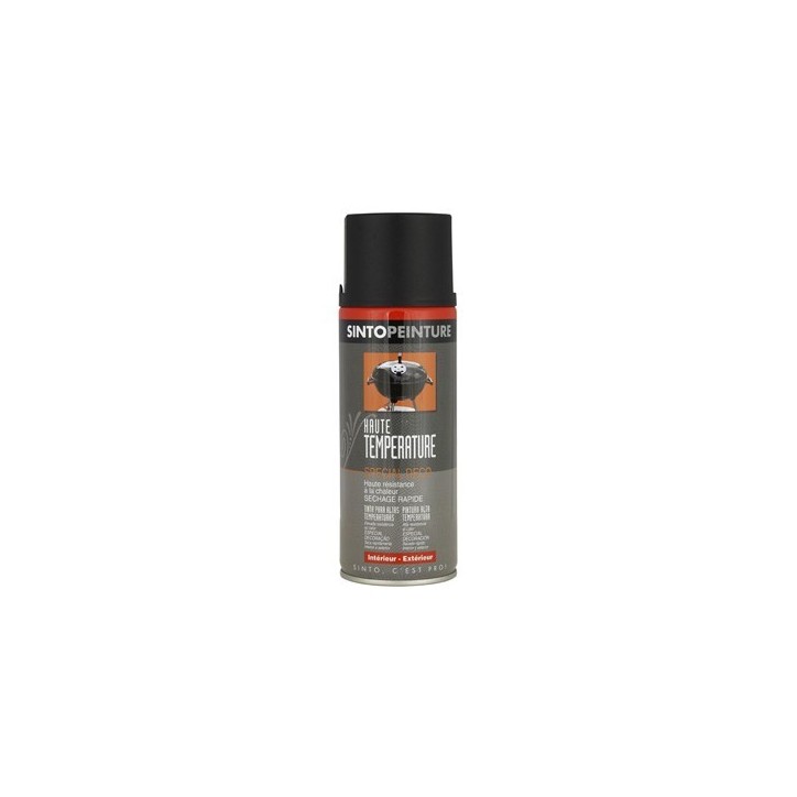 PEINTURE NOIR MAT HAUTE TEMPERATURE  DECO