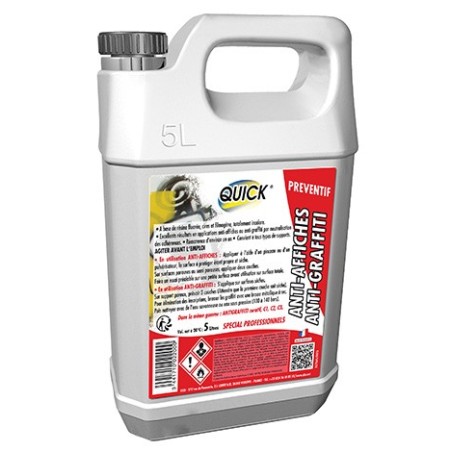 ANTI-GRAFFITI / ANTI-AFFICHES PREVENTIF 5L