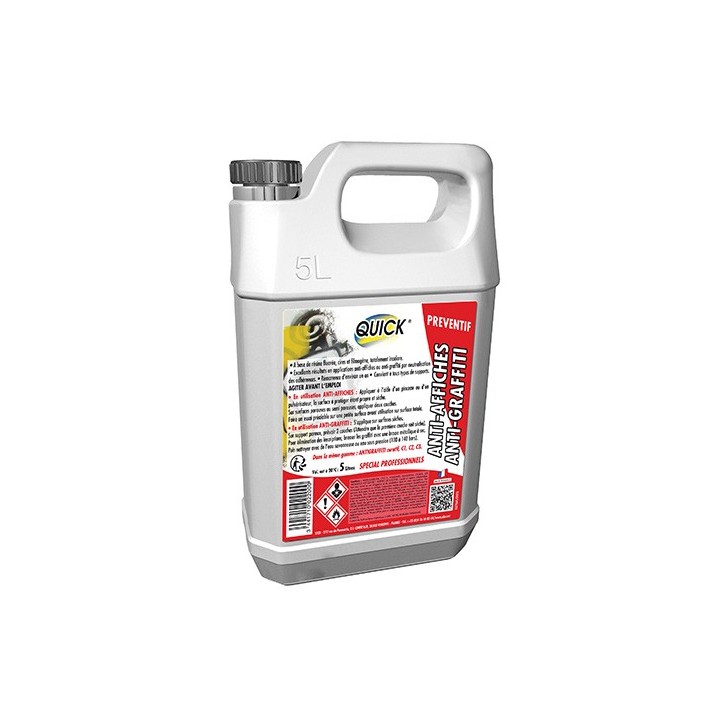 ANTI-GRAFFITI / ANTI-AFFICHES PREVENTIF 5L