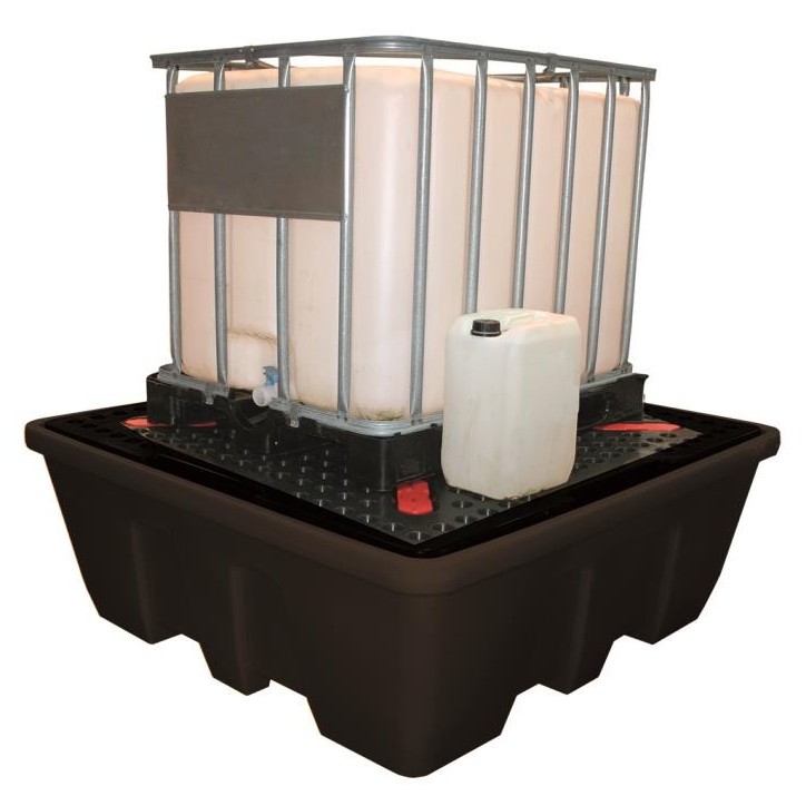 Bac de rétention en polyéthylène recyclable pour 1 cuve