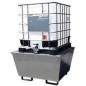 BAC DE RETENTION GALVANISE 4 FUTS ou 1000L + CAILLEBOTIS BAC DE RETENTION GALVANISE 4 FUTS ou 1000L + CAILLEBOTIS