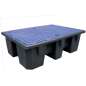 Bac de rétention 2 futs 240L Noir- bleu