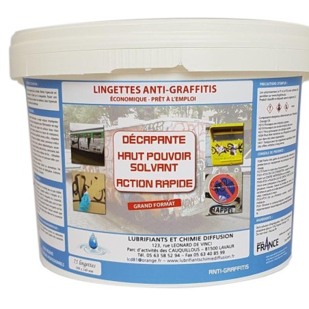 LINGETTES ANTI GRAFFITIS 3L - 150u