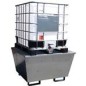 BAC DE RETENTION PEHD + CAILLEBOTIS METAL 1000L ou 4 FUTS BAC DE RETENTION PEHD + CAILLEBOTIS METAL 1000L ou 4 FUTS