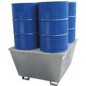 BAC DE RETENTION PEHD + CAILLEBOTIS METAL 1000L ou 4 FUTS BAC DE RETENTION PEHD + CAILLEBOTIS METAL 1000L ou 4 FUTS