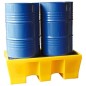 BAC DE RETENTION PEHD + CAILLEBOTIS PLASTIQUE pour 2 FUTS BAC DE RETENTION PEHD + CAILLEBOTIS PLASTIQUE pour 2 FUTS