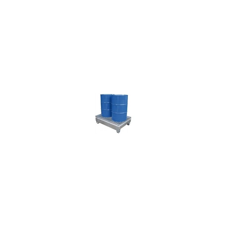 BAC DE RETENTION GALVANISE 2 x 200 L + CAILLEBOTIS