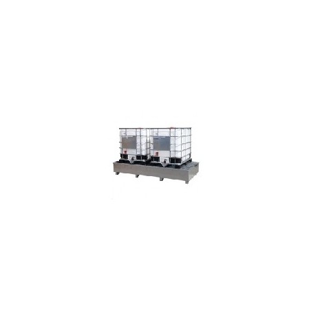 BAC DE RETENTION GALVANISE  CUBI 1000 L + CAILLEBOTIS