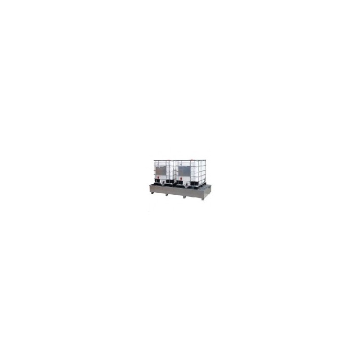 BAC DE RETENTION GALVANISE  CUBI 1000 L + CAILLEBOTIS