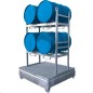 SUPPORT GALVANISE 4 FUTS COUCHES pour BAC de RETENTION