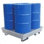 BAC DE RETENTION GALVANISE 4 FUTS 450 L + CAILLEBOTIS