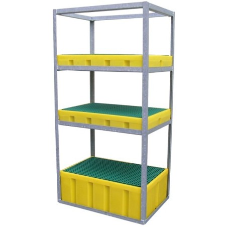 ARMOIRE STRUCTURE ACIER METAL GALVANISE pour BAC RETENTION