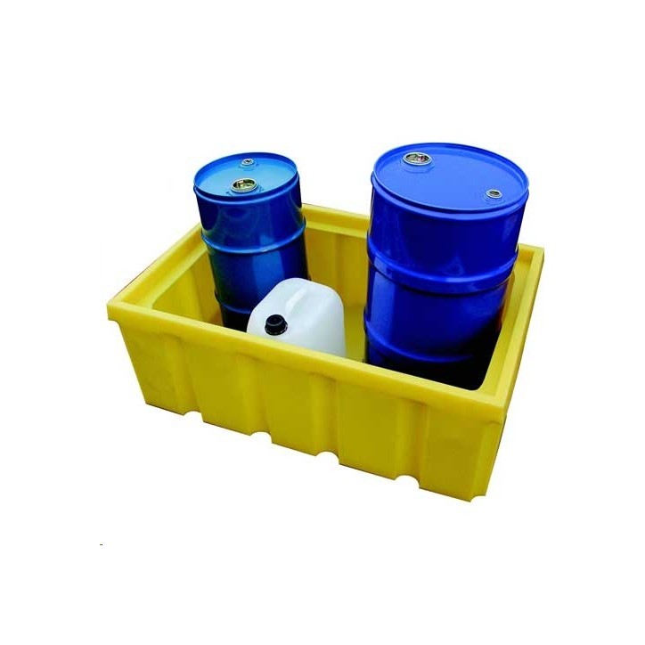 BAC DE RETENTION 200 L pour STRUCTURE ARMOIRE METAL
