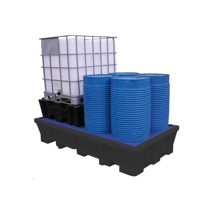 BAC DE RETENTION NOIR 2 CUBIS  1000 L + CAILLEBOTIS