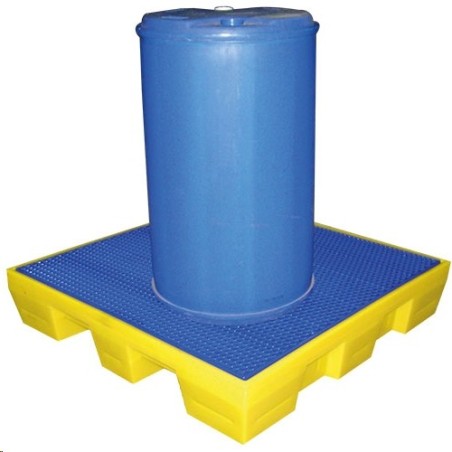 BAC DE RETENTION  PEHD 2 FUTS + CAILLEBOTIS PLASTIQUE