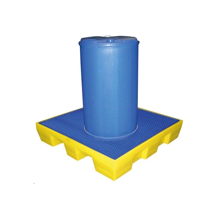 BAC DE RETENTION  PEHD 2 FUTS + CAILLEBOTIS PLASTIQUE
